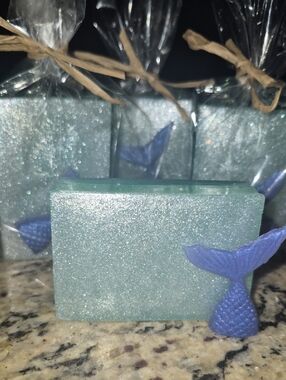 Under The Sea Handcrafted  Glycerin Soap W/mini Mermaid Soap
